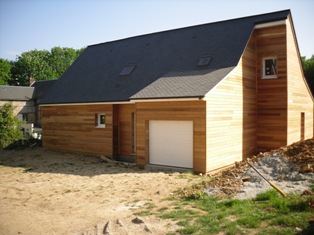 maison construite en ossature bois en Normandie