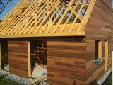 Maison en bois, construite en ossature bois